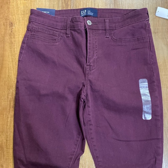 Gap maroon favorite Jegging jeans size 8 NWT - Picture 3 of 10